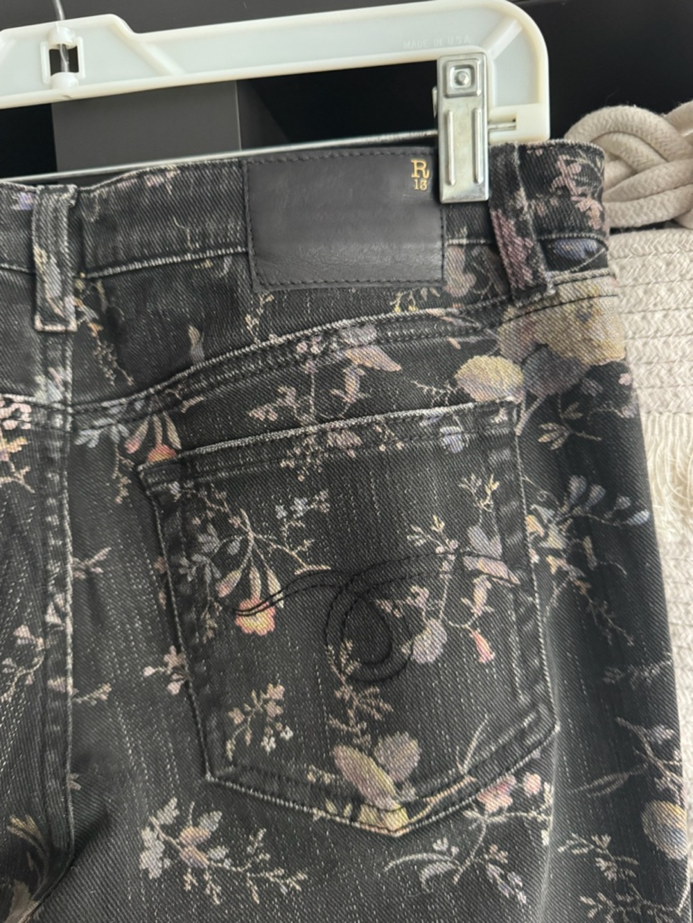 R13 Floral Denim - Picture 8 of 9